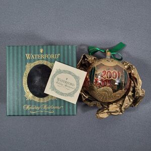 Waterford Holiday Heirlooms Ornament New Year's Celeb Ball 2000/01 Blown Glass